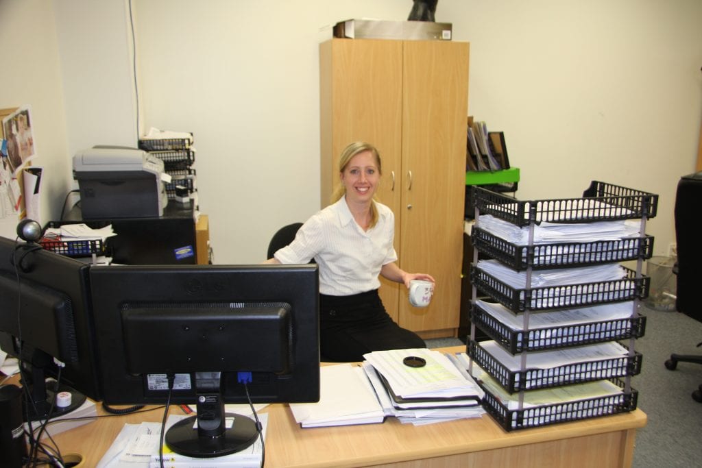 Amy Agnew running operations in the first Belton office